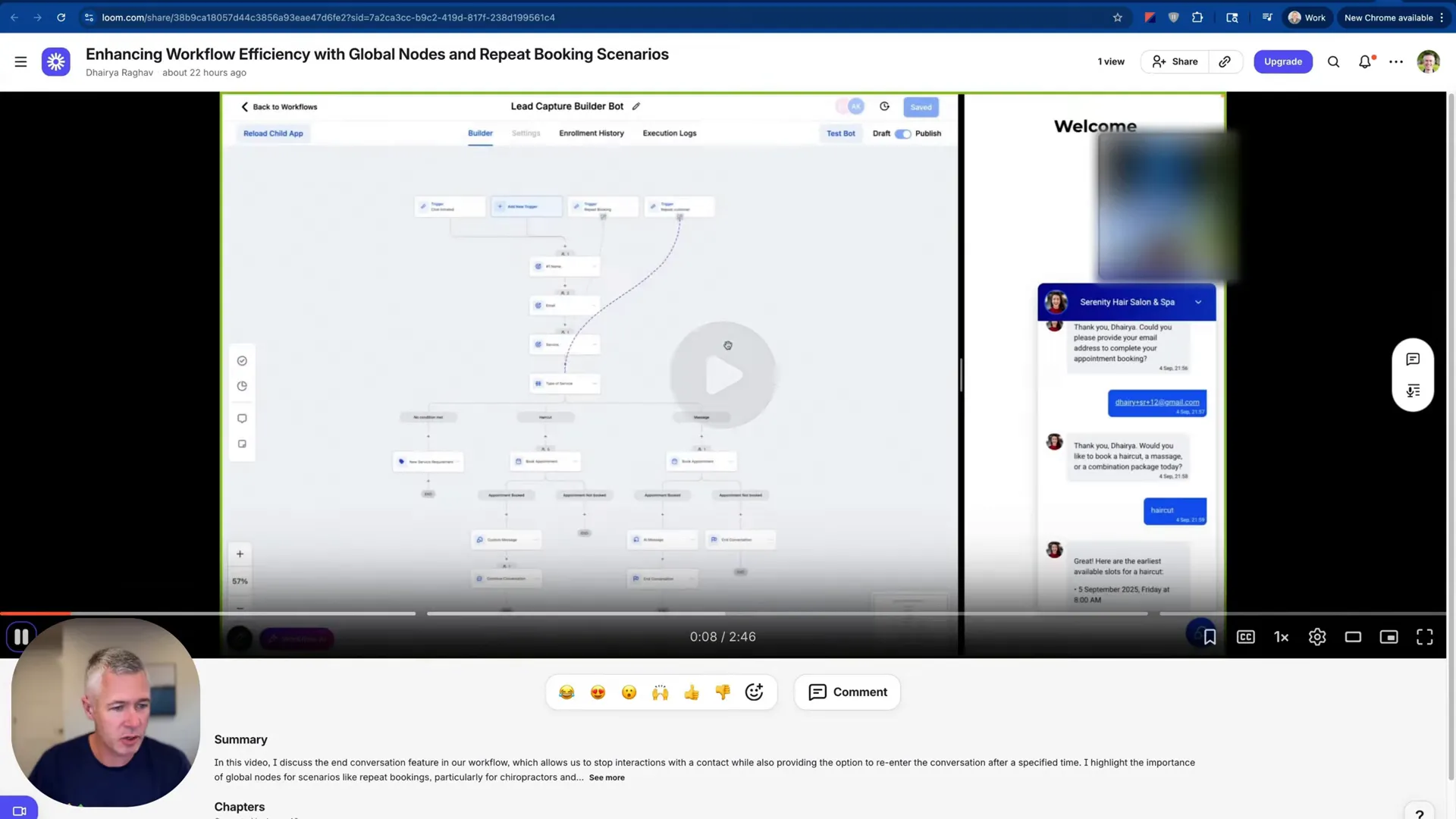 Autosave notification indicating a fast save