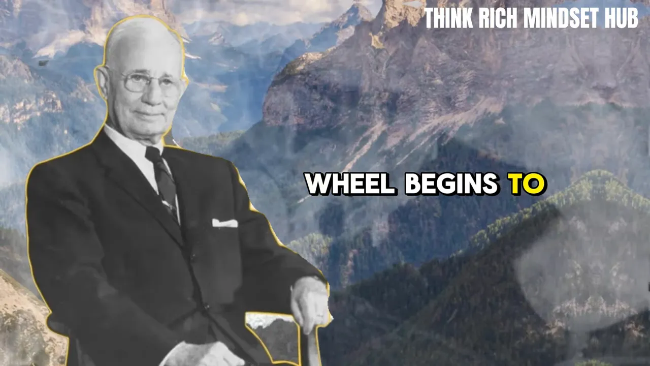 Pushing the heavy wheel: momentum builds and then spins on its own