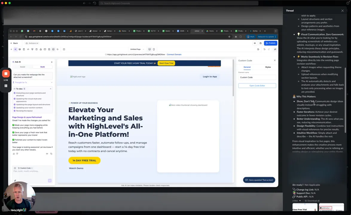 Closing screenshot of AI revision success message