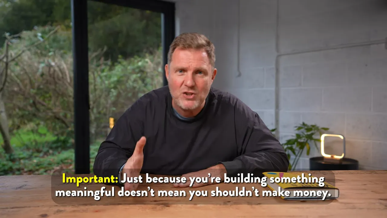 You are allowed to make money fixing a problem in the world