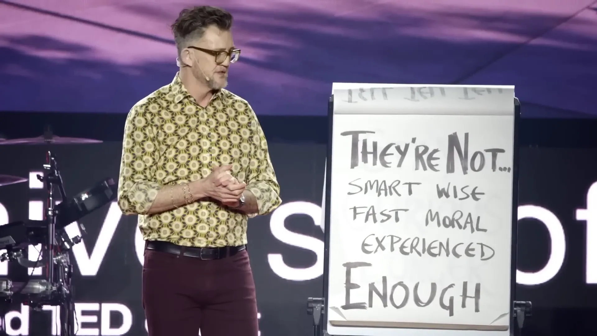 Michael discussing the role of empathy in conversations