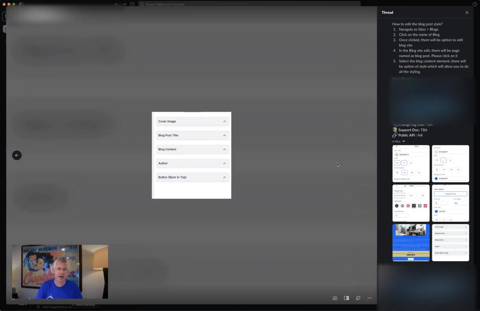 Customization examples on the blog