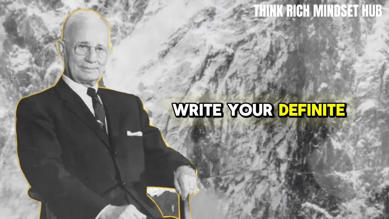 Morning routine: write your definite chief aim and speak it with certainty