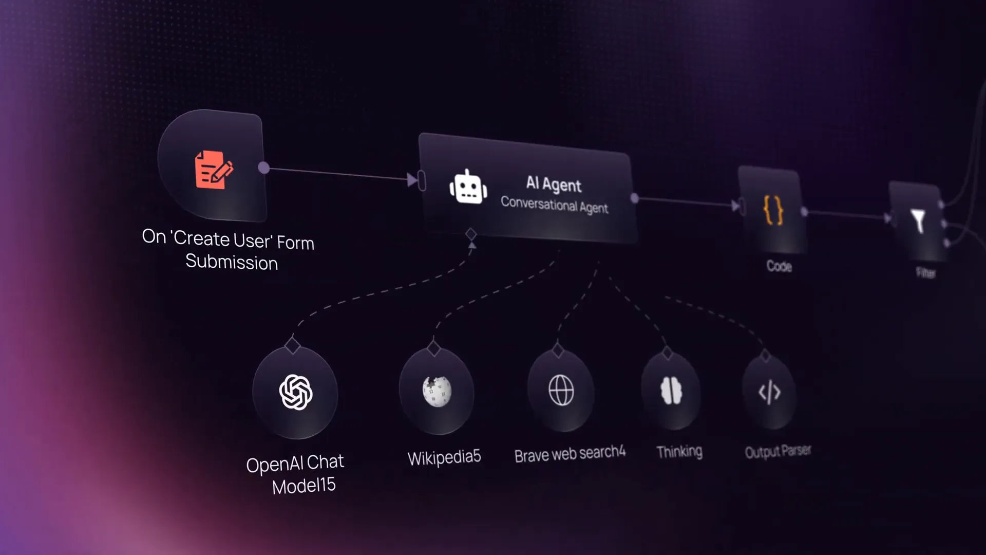 n8n logo and flexible automation tools interface