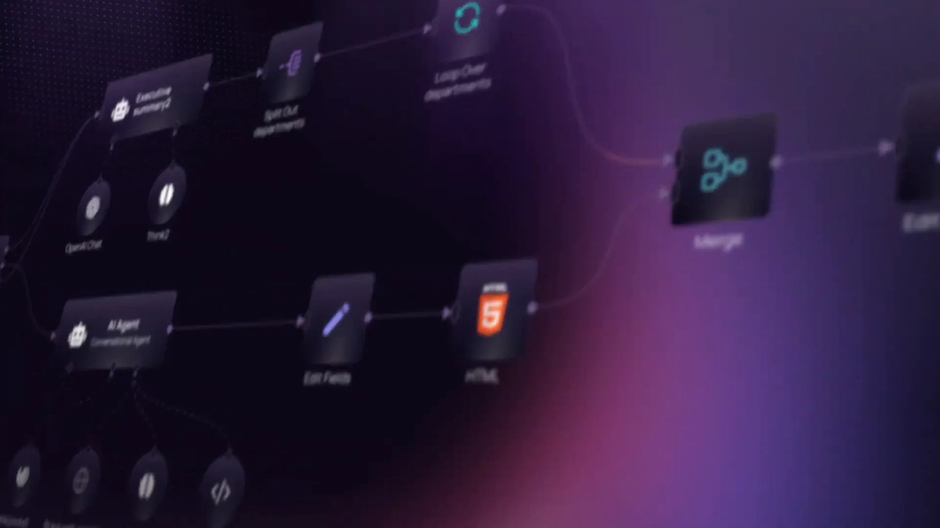 n8n drag and drop workflow builder interface