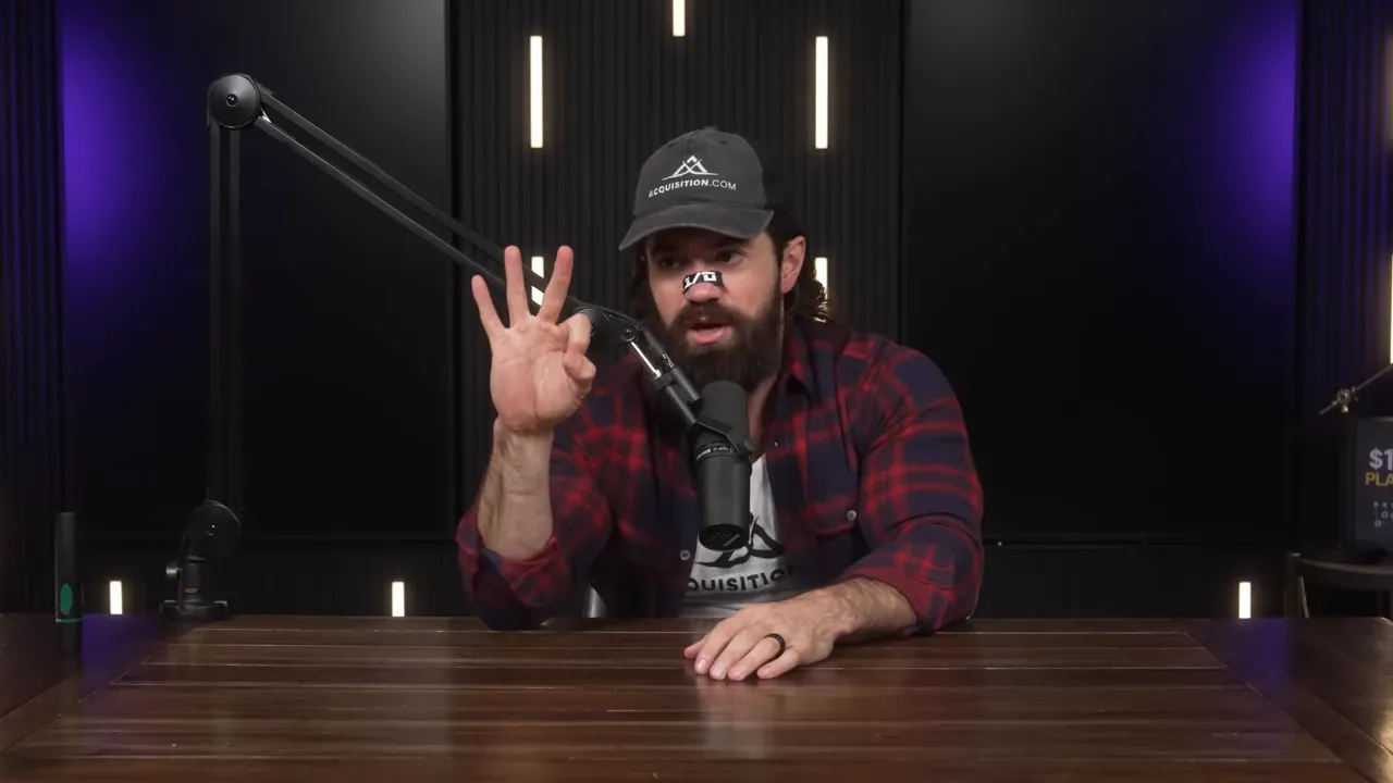 podcast host holding up three fingers to list three solutions