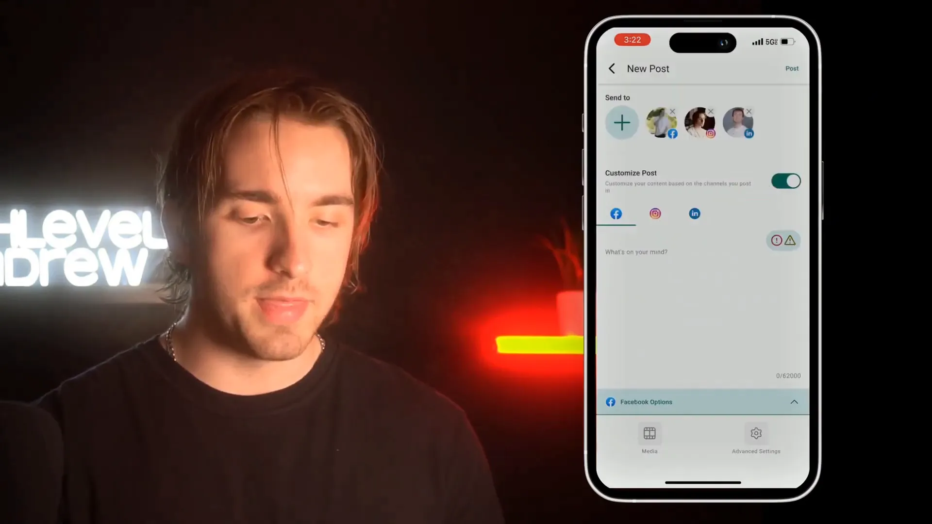 Sharing social posting feature with team and clients