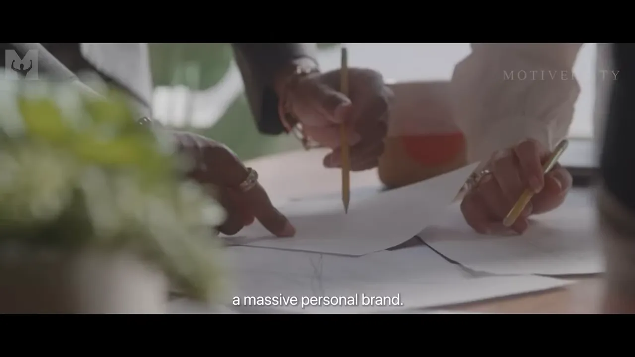 speaker explaining brand plus elegant business model