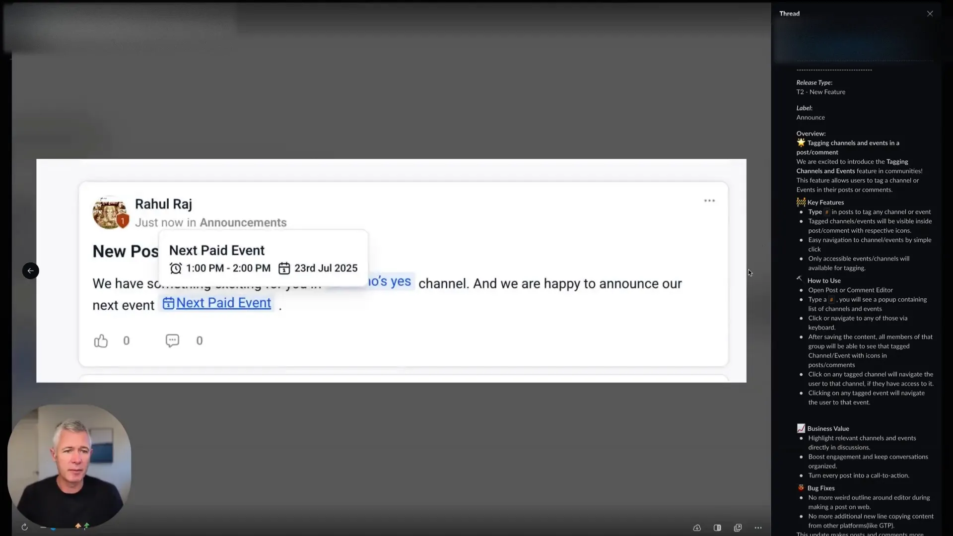 Event registration page inside GFunnel with payment and RSVP options