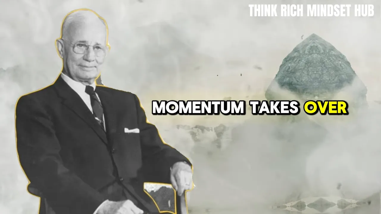 Momentum takes over after the first step—'Once you start, momentum takes over.'