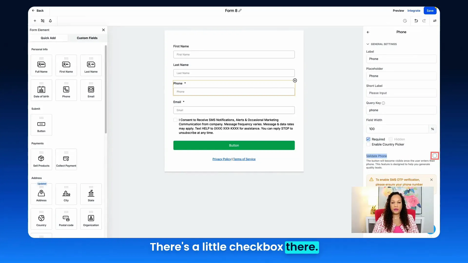 Form builder removing CAPTCHA to demonstrate alternate validation methods