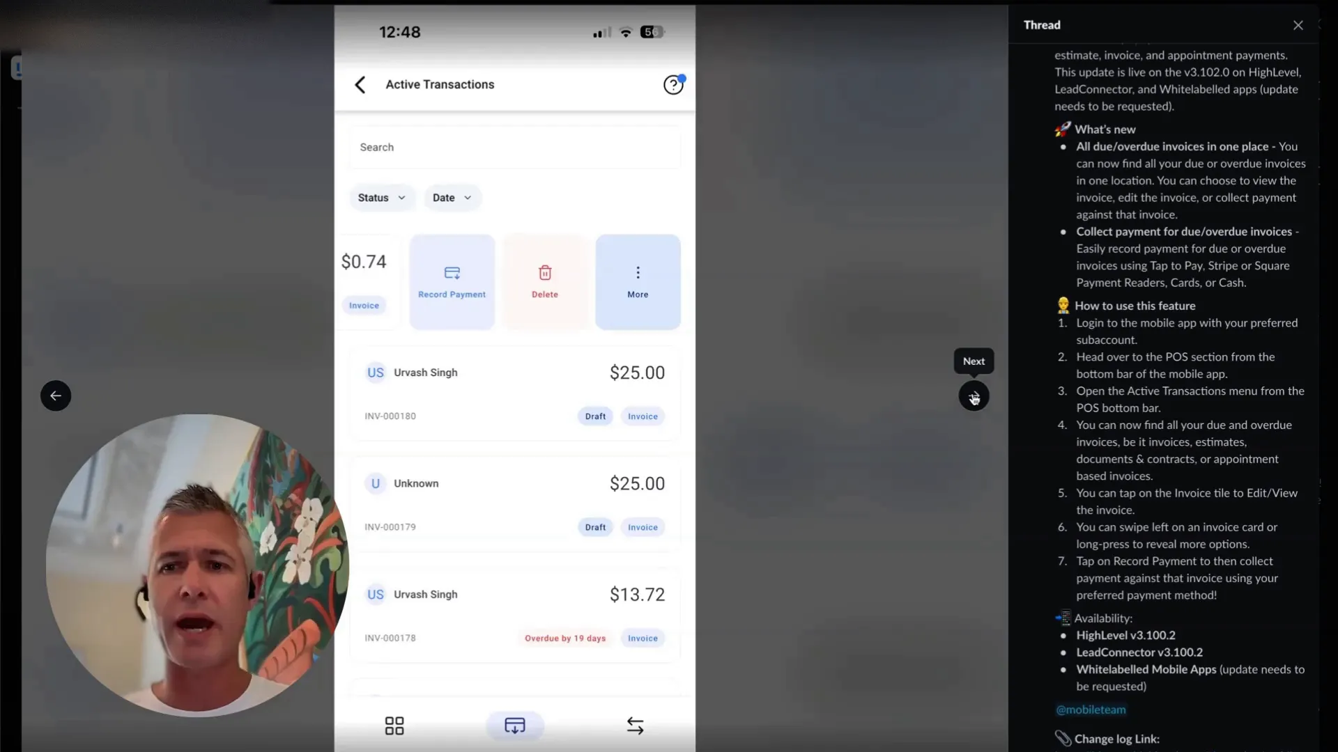 GFunnel automation dashboard showing task automation