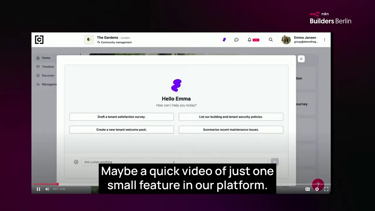 Dashboard overview of a tenant app connecting landlords and tenants