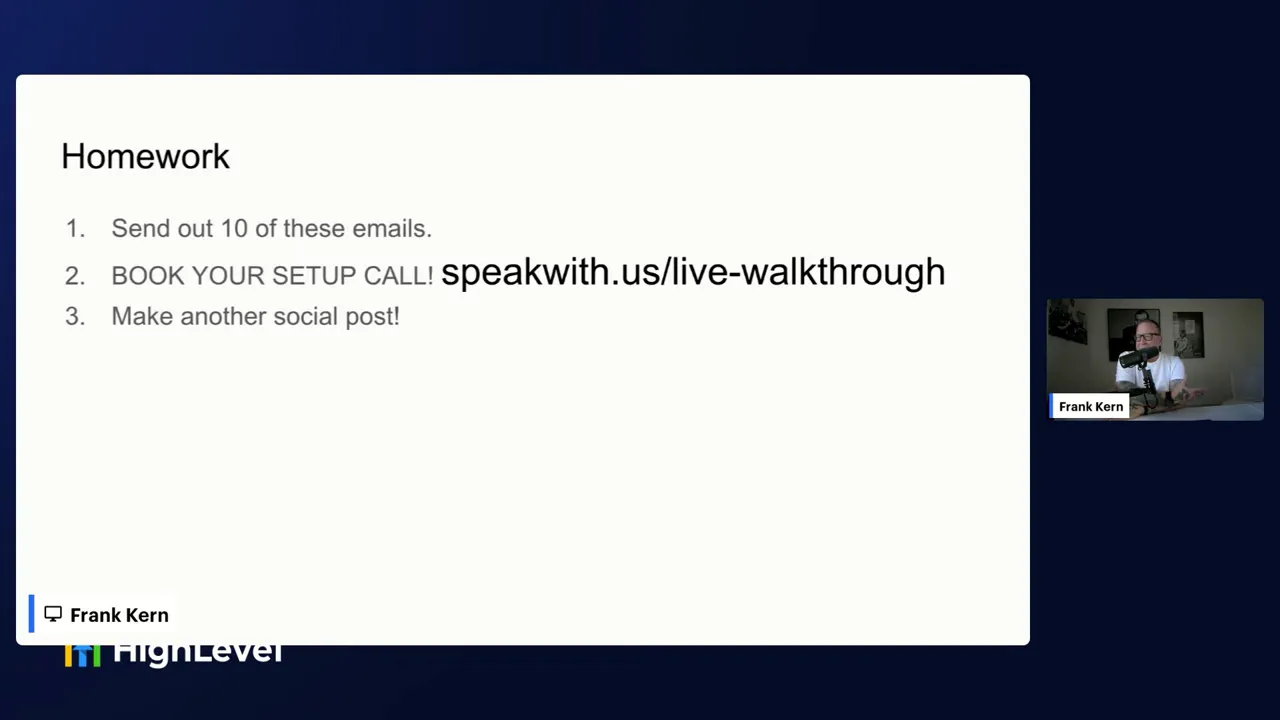 Frank explaining follow-up logic: only follow up when they reply