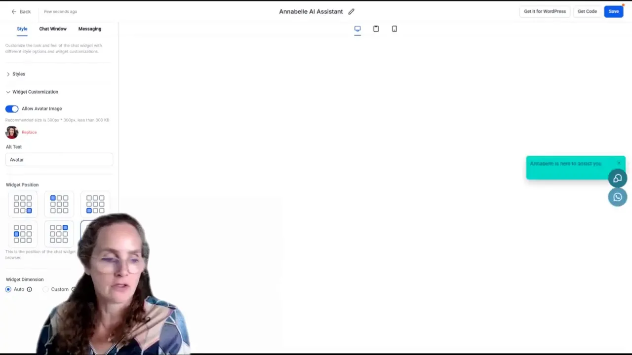 GFunnel’s multi-channel chat widget on mobile device