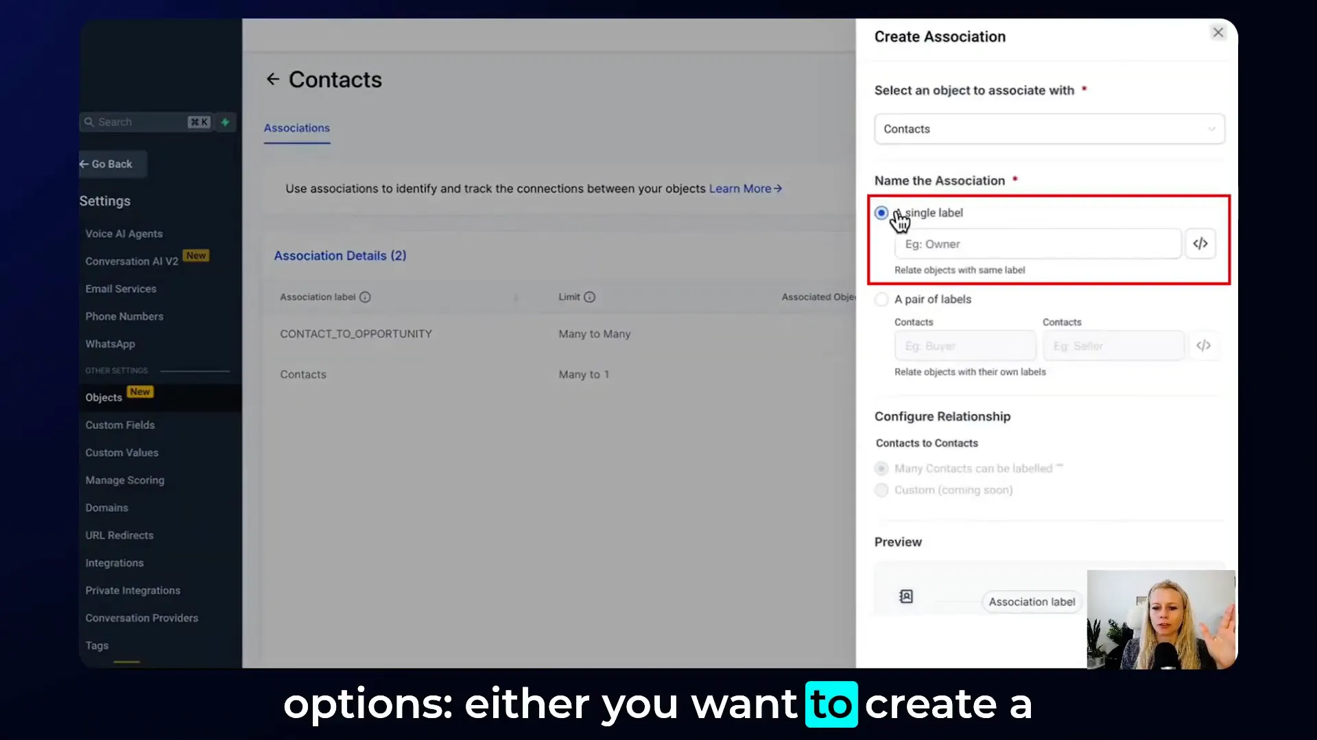 Creating and managing custom labels in GFunnel