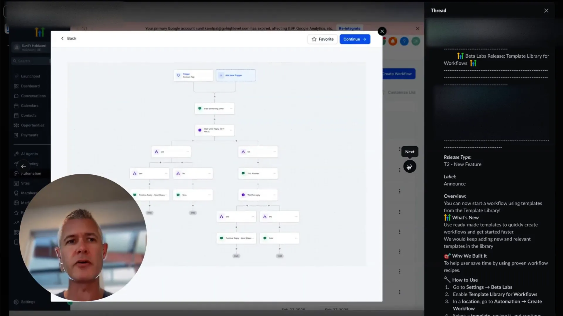 GFunnel real-time analytics dashboard