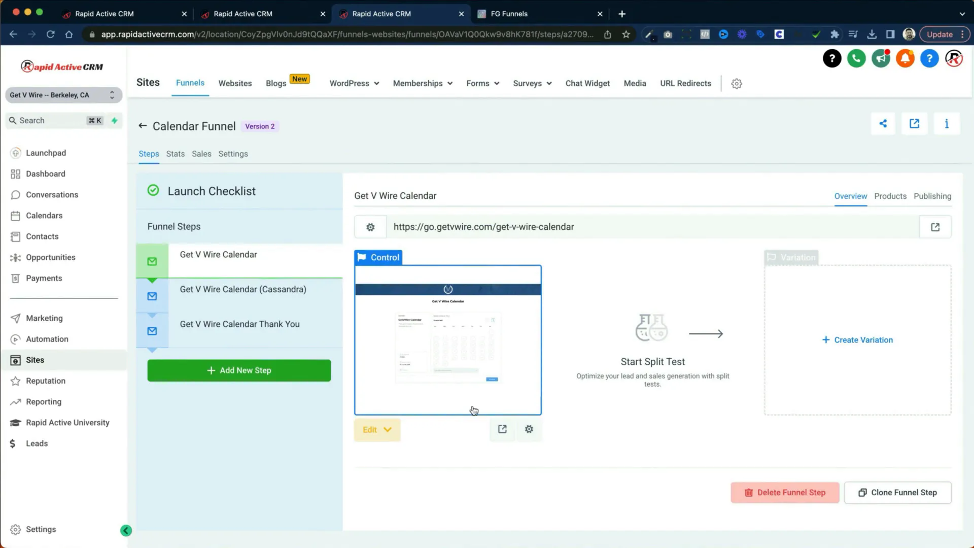 Booking Funnel Overview