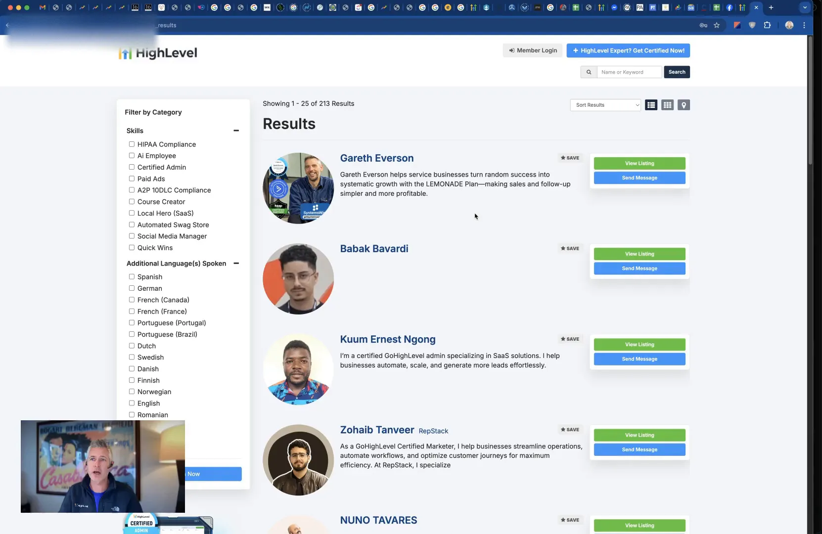 Directory of Certified Partners