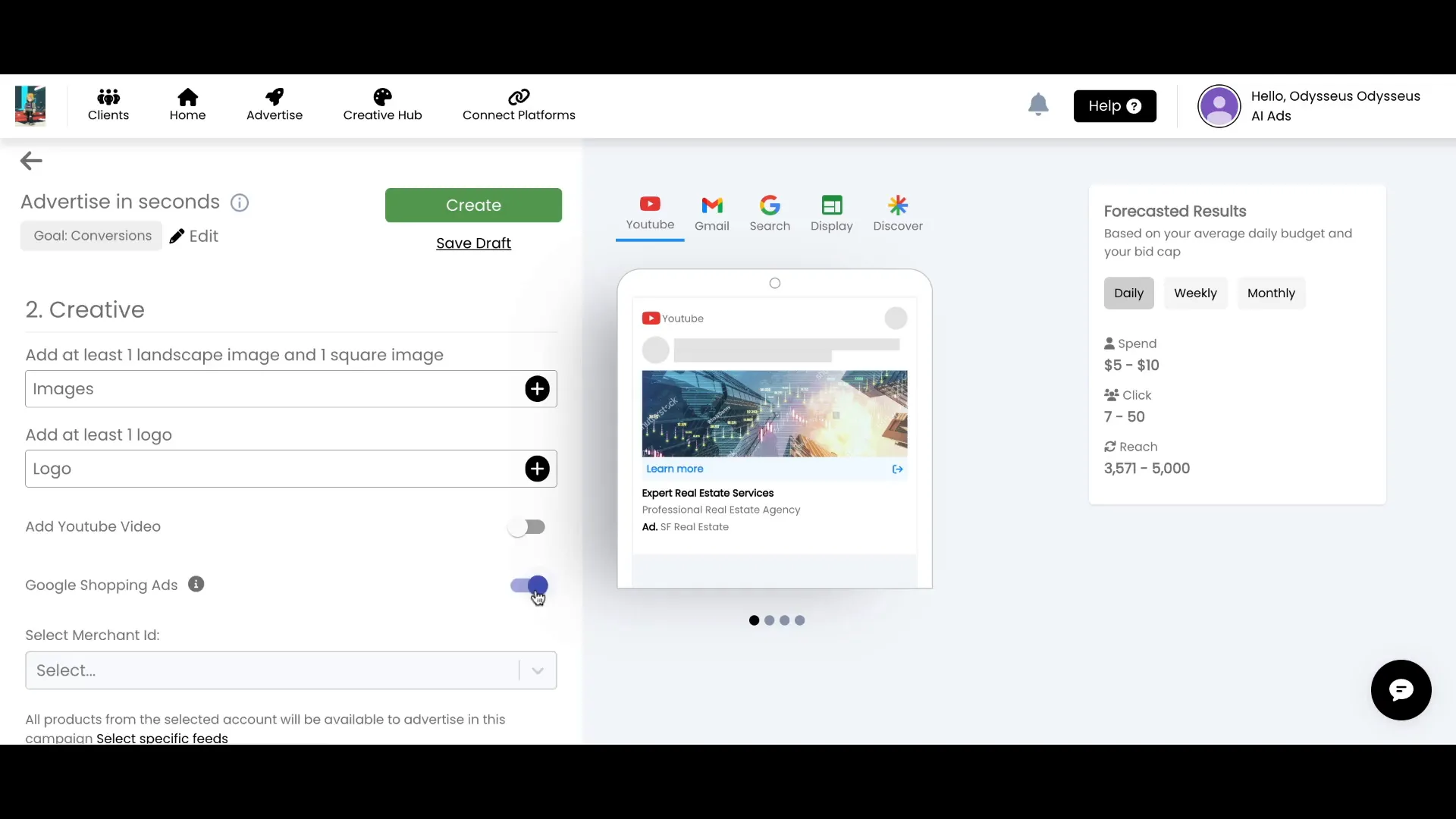 Activating Google Shopping Ads