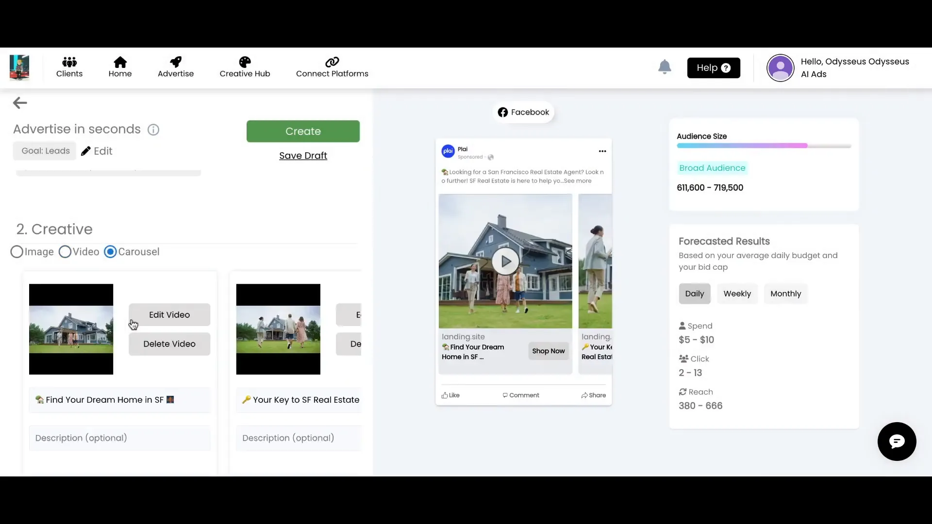 Creating Carousel Ads