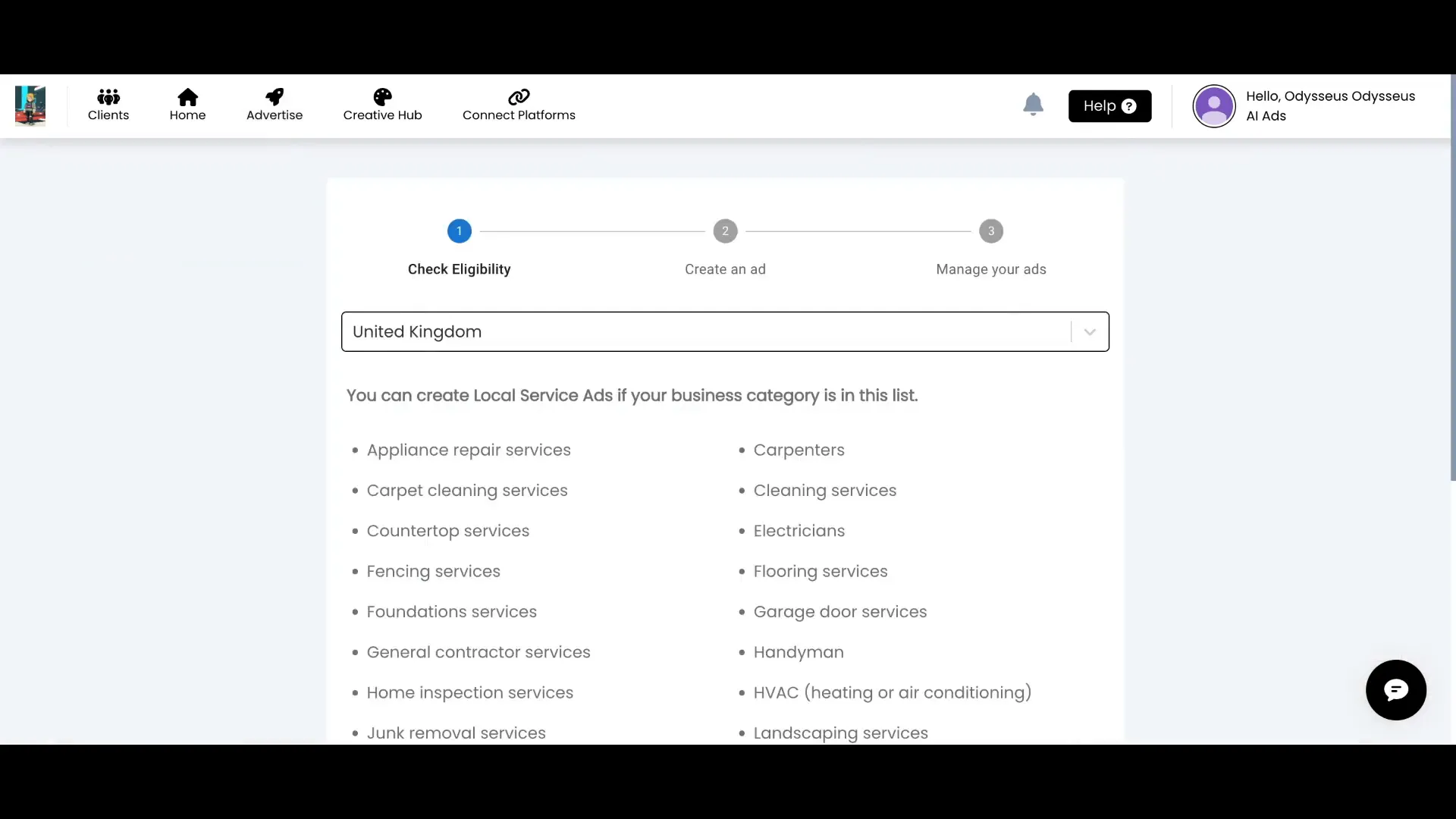 Local Service Ads management