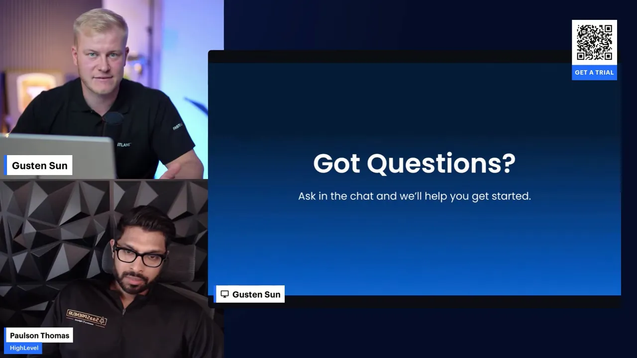 Closing slide with day two announcement