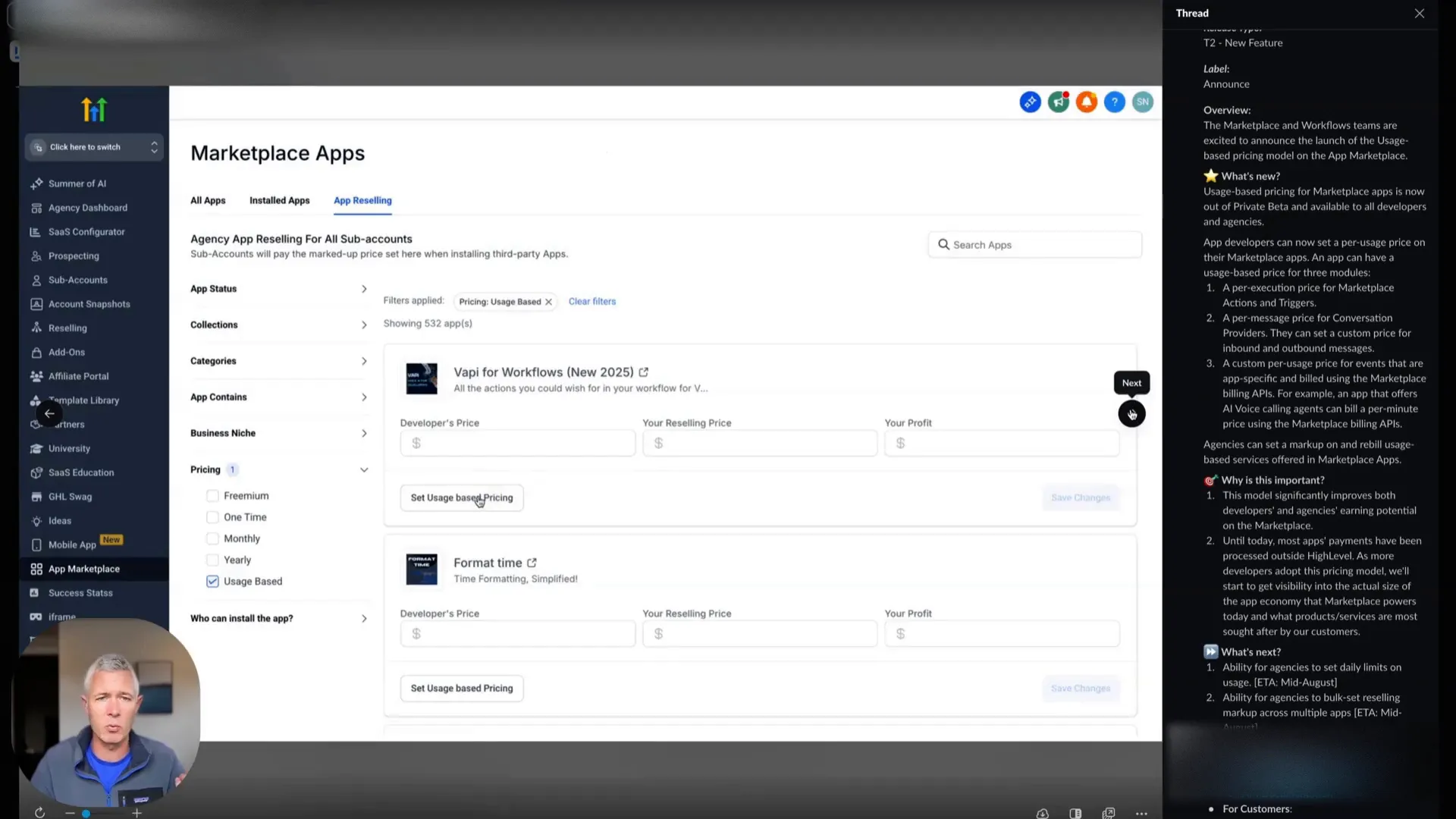 Marketplace actions and triggers demonstrating automation with usage-based billing