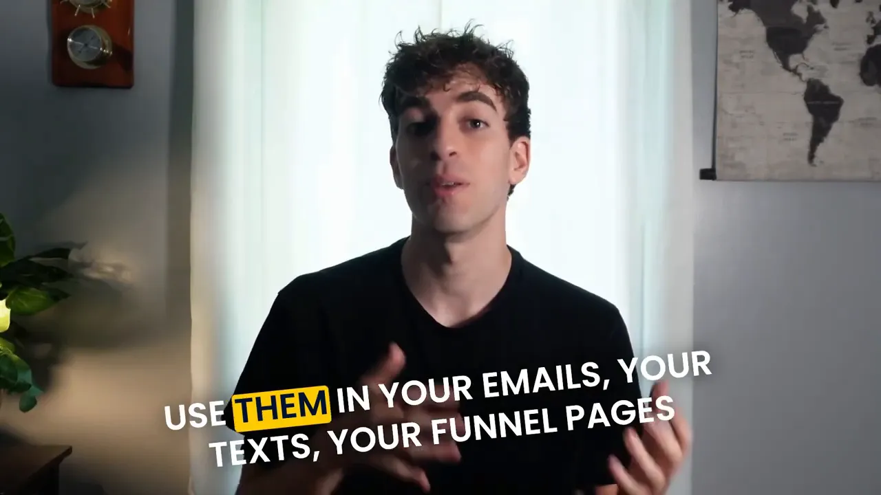 Summary panel showing use cases: emails, texts, funnel pages and workflows