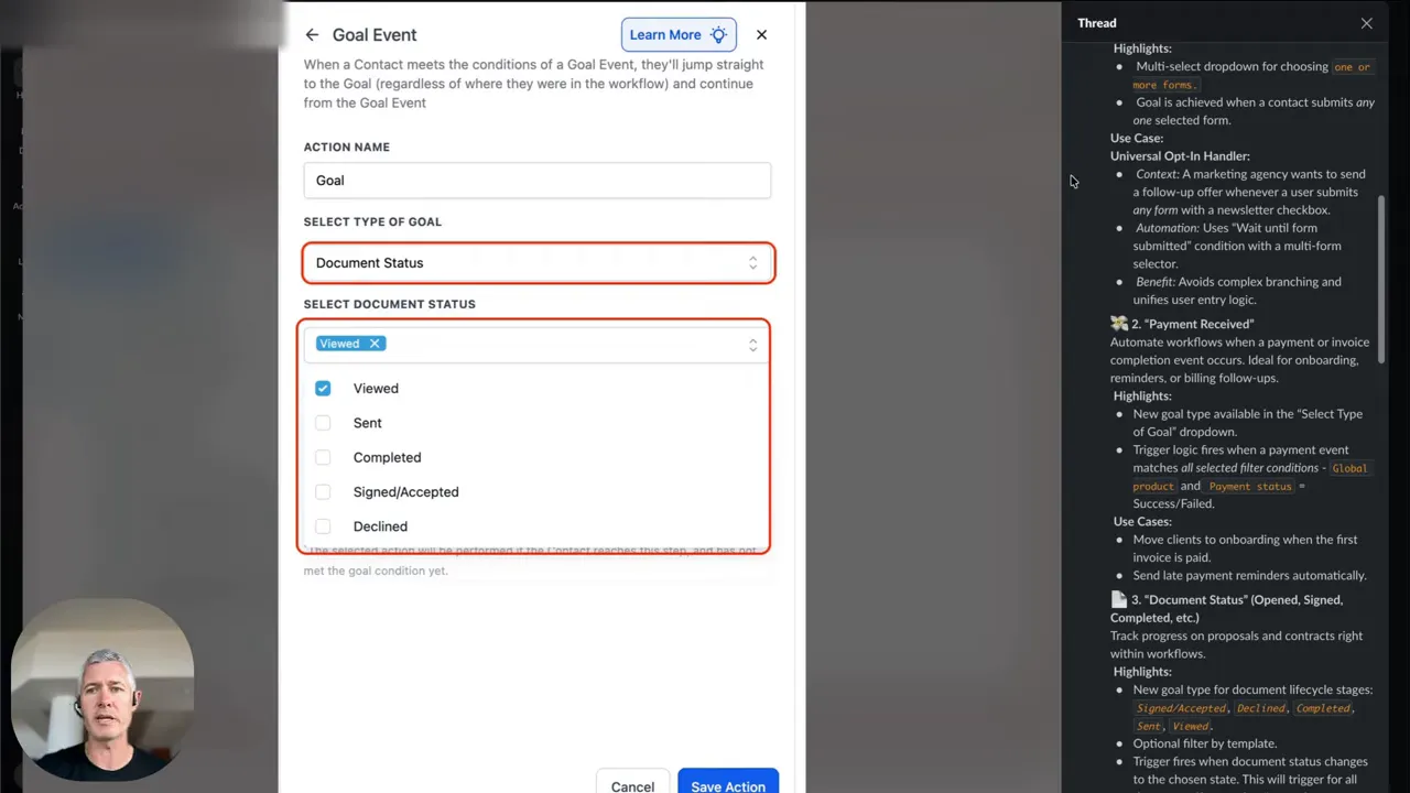 Example of multi-select form used to segment leads for targeted offers