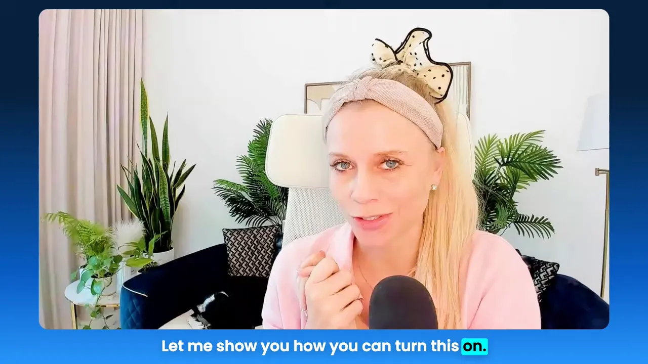 Presenter speaking on camera in a bright home office setting introducing GFunnel