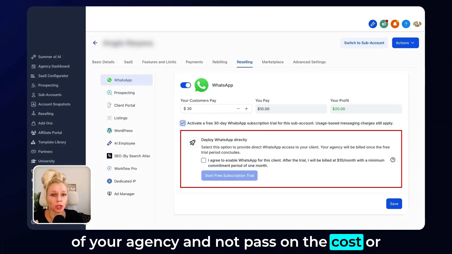 GFunnel’s fast autosave settings in funnel builder