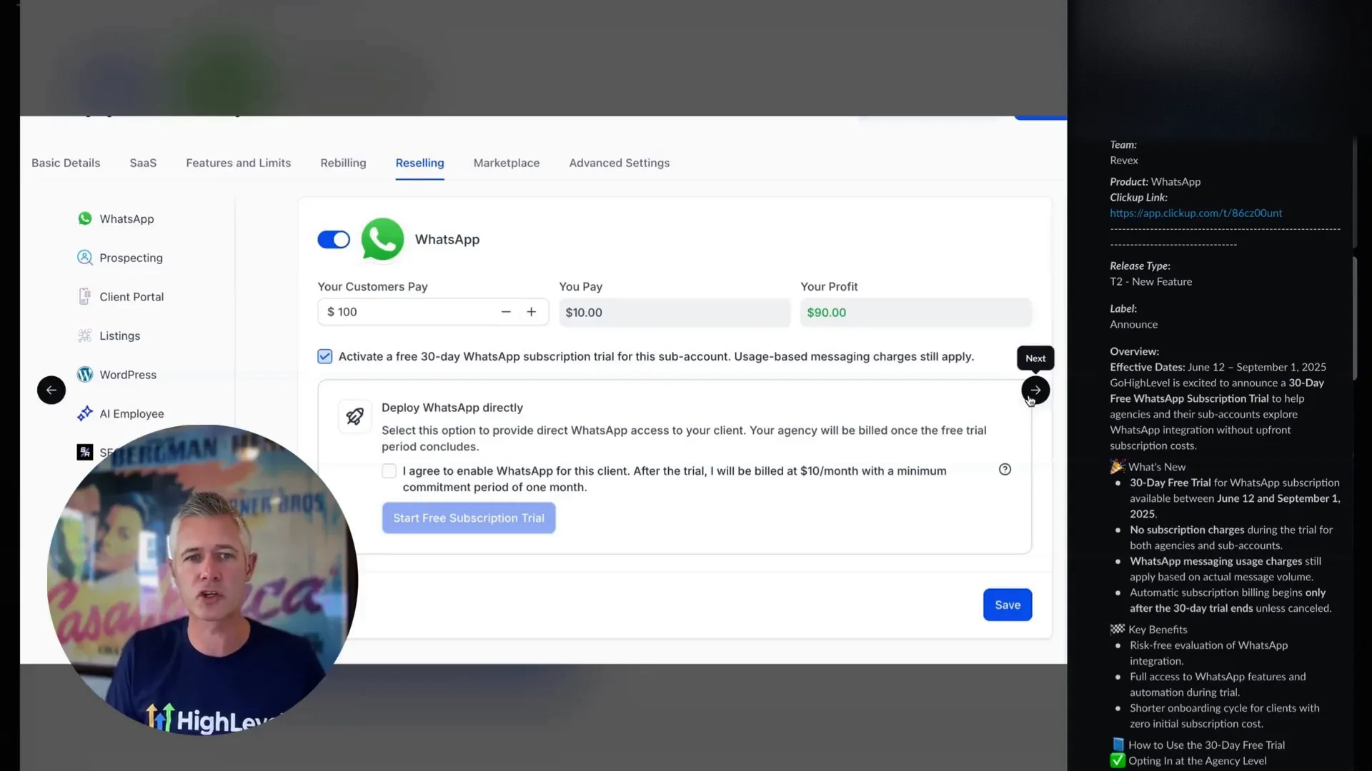 Screenshot of GFunnel’s drag-and-drop funnel builder