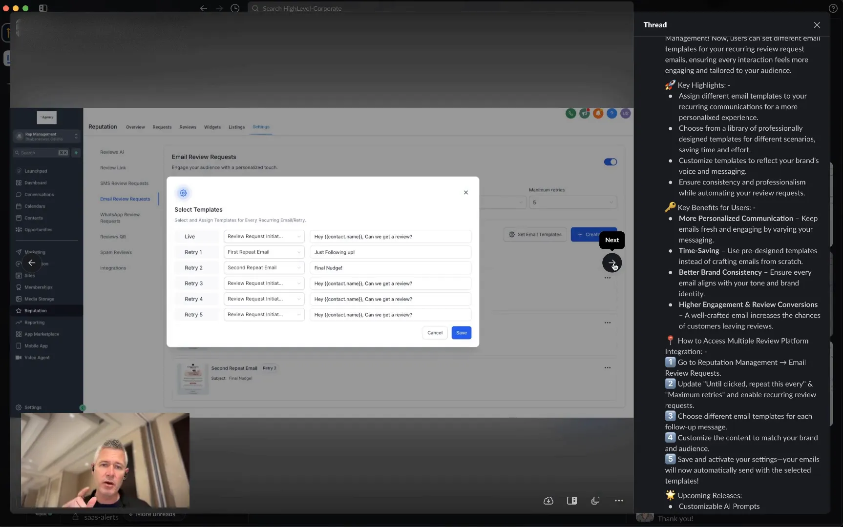 Customizing email templates
