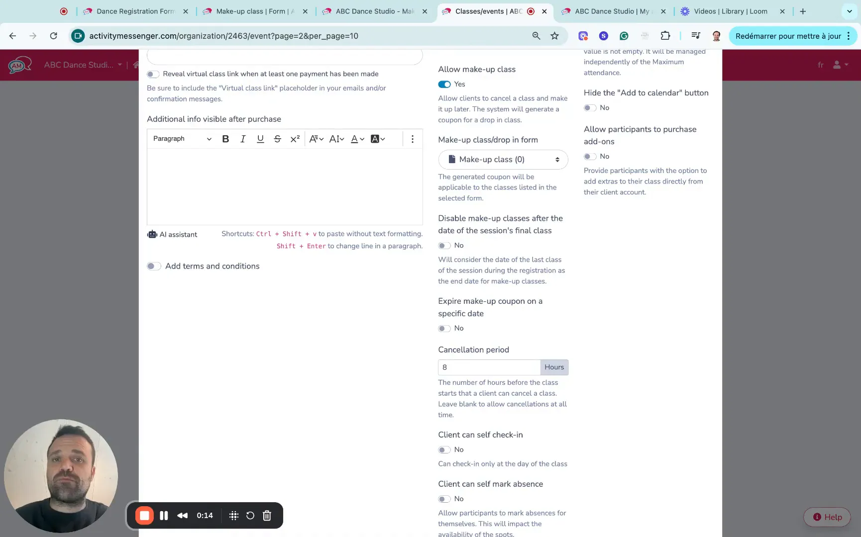Overview of class sign-up and scheduling