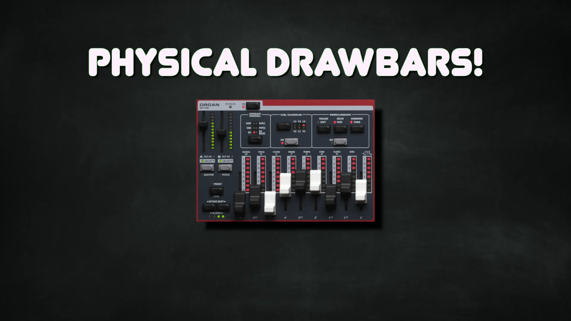 Physical Drawbars on Nord Stage 4