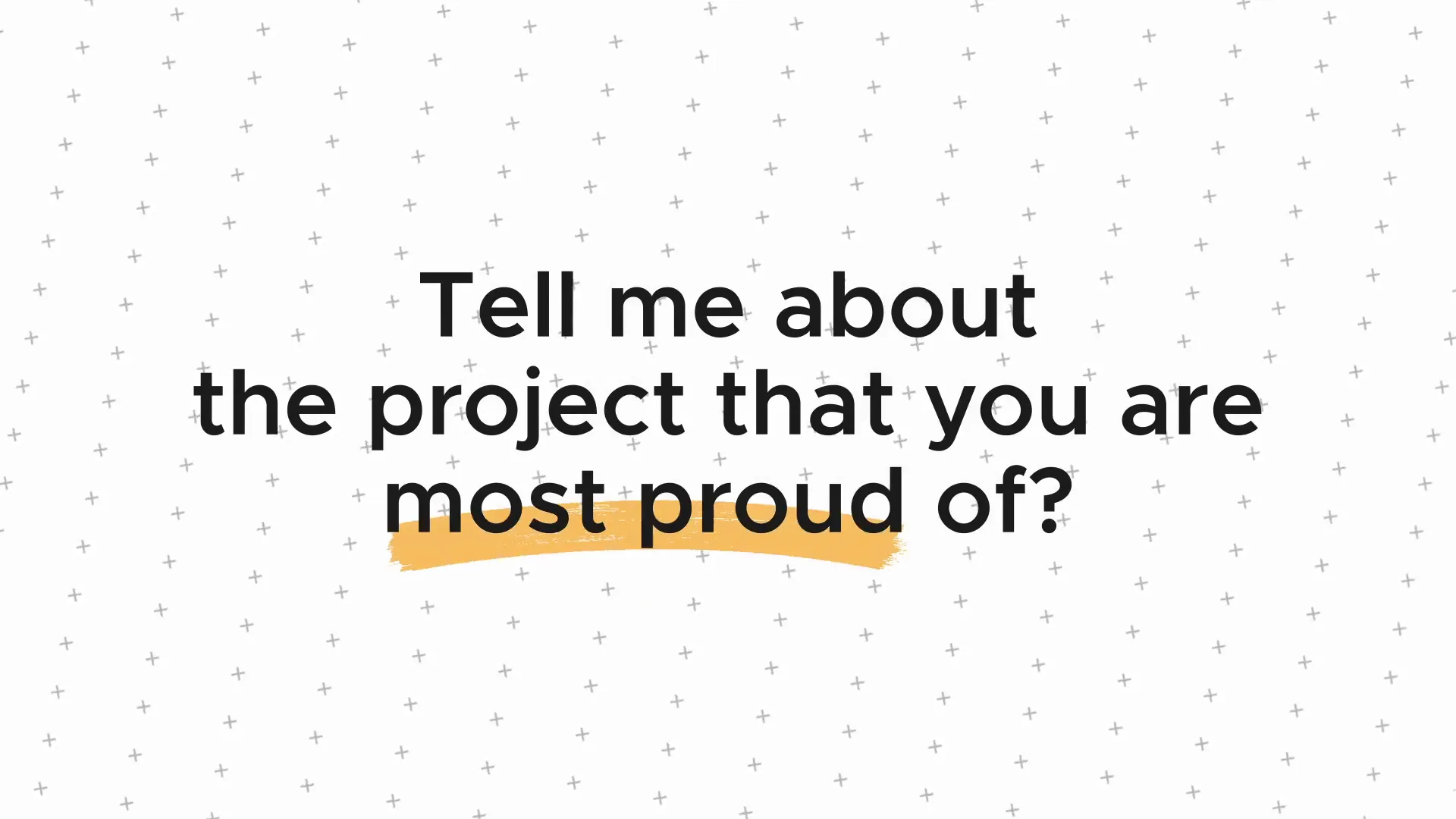 Presenter introducing flagship project example