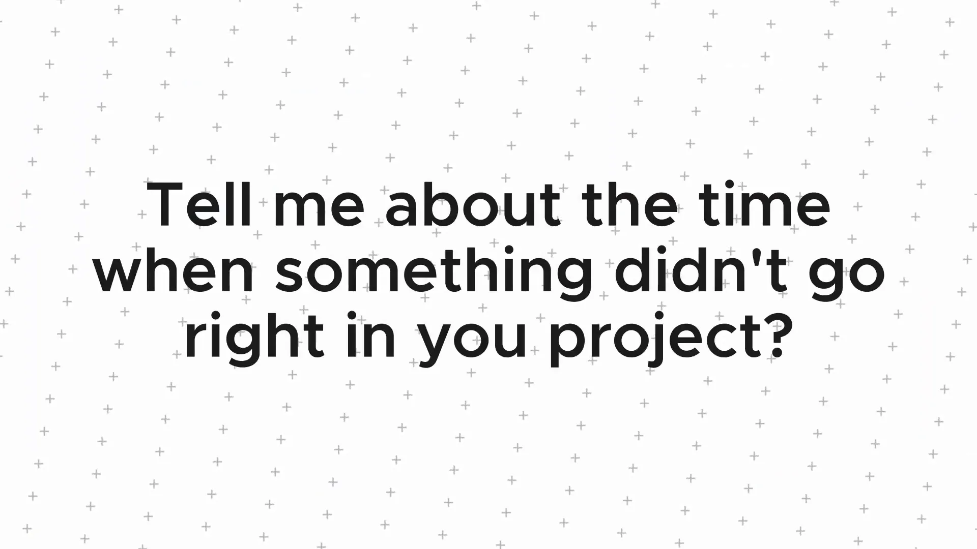 Slide on handling project setbacks