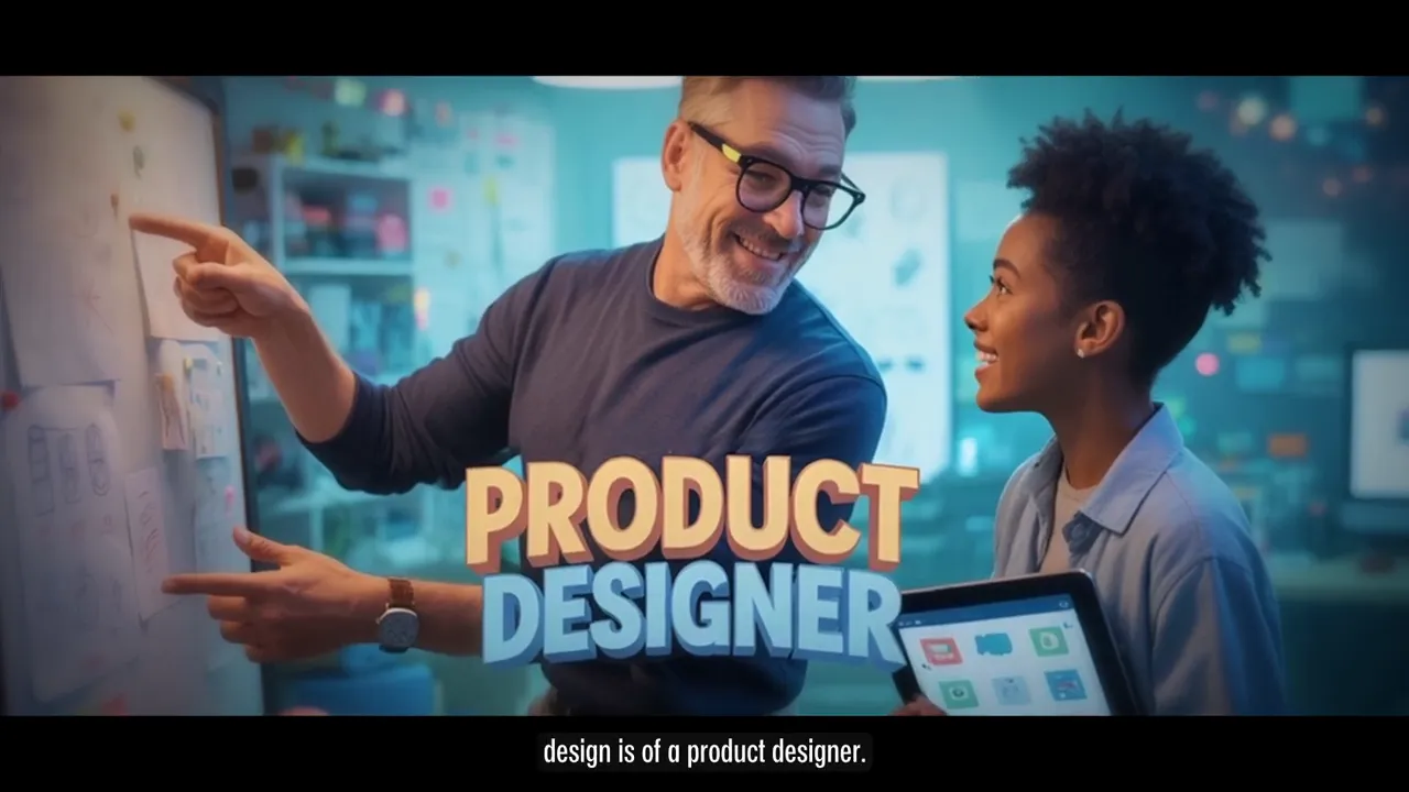 Product designer discussing strategy with product manager
