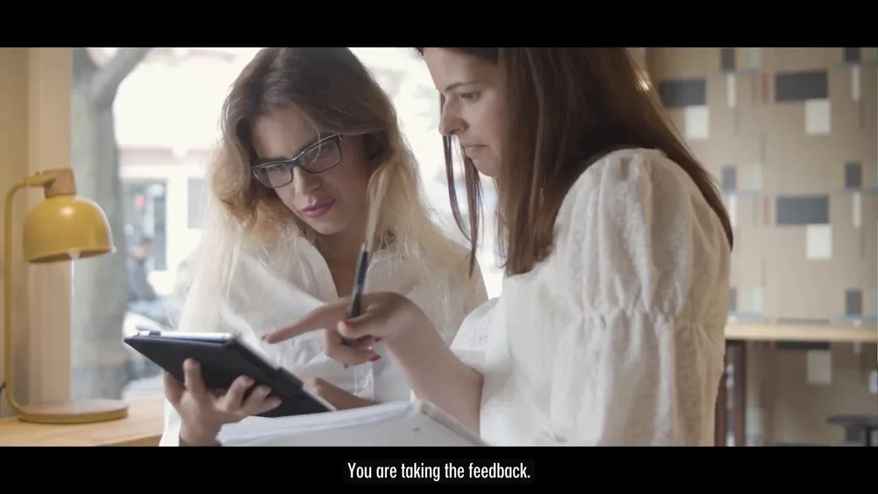 Presenting sketches and explaining decisions to interviewers