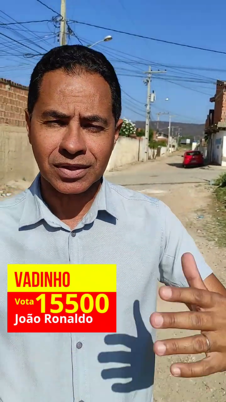 Rua sem pavimentação na Cohab