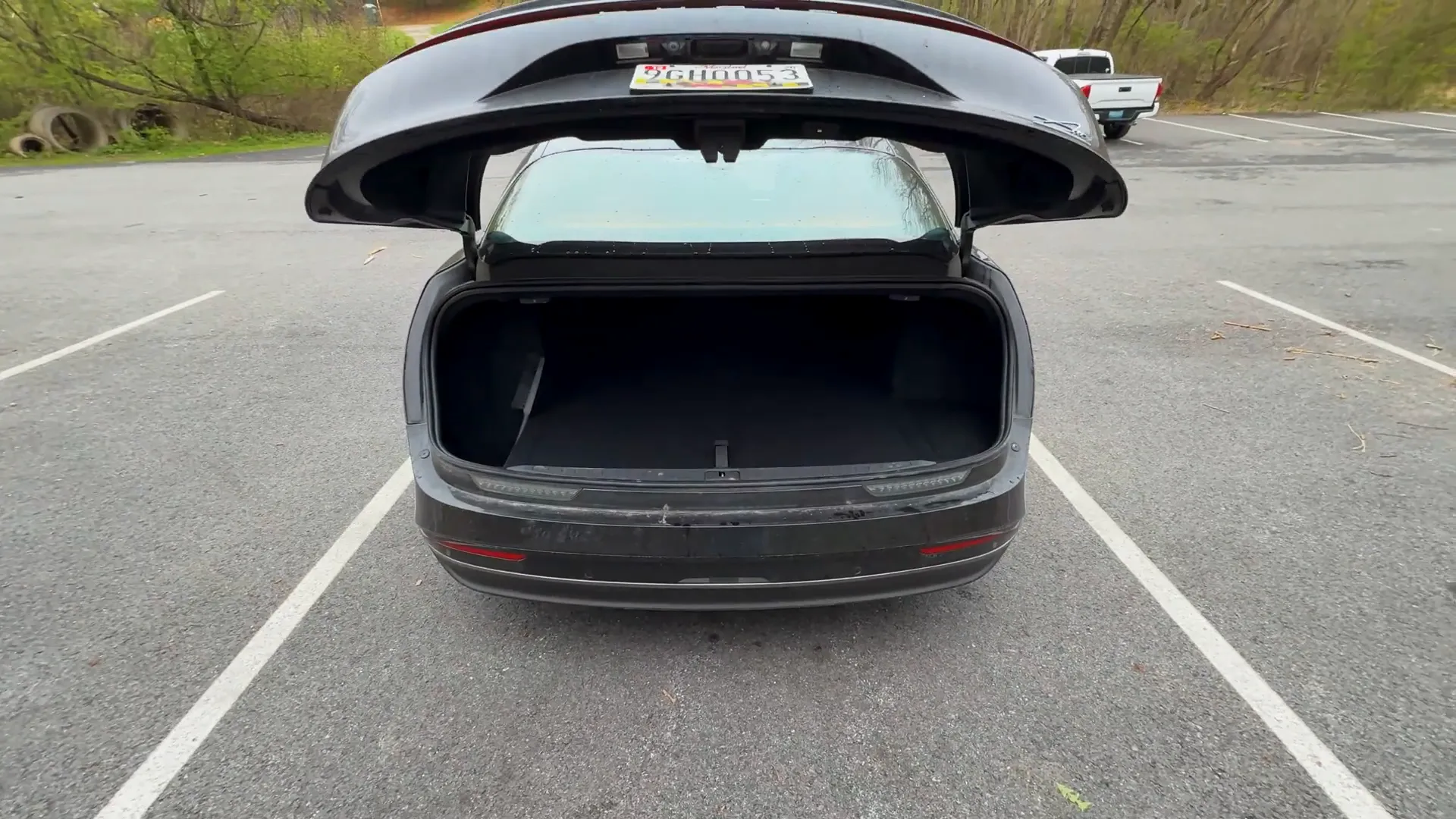 Lucid Air Touring rear trunk space