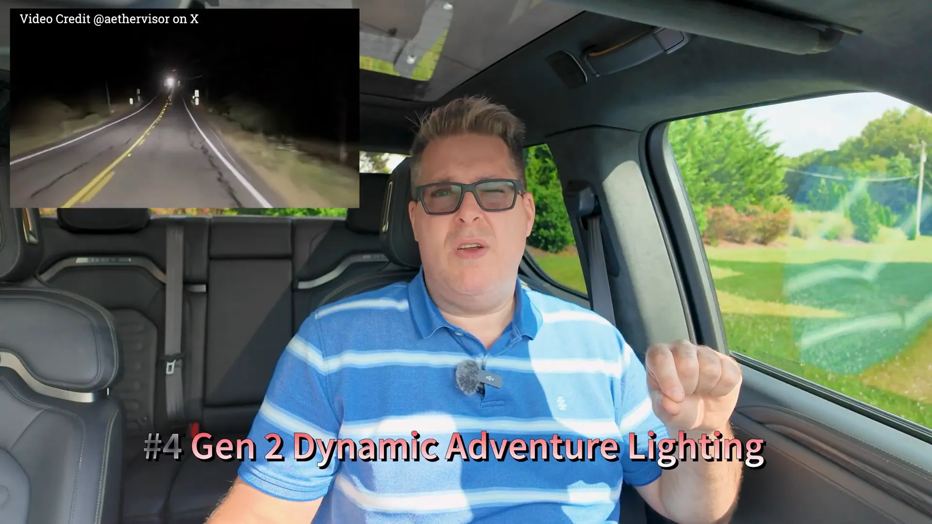 Rivian second generation matrix headlights in action