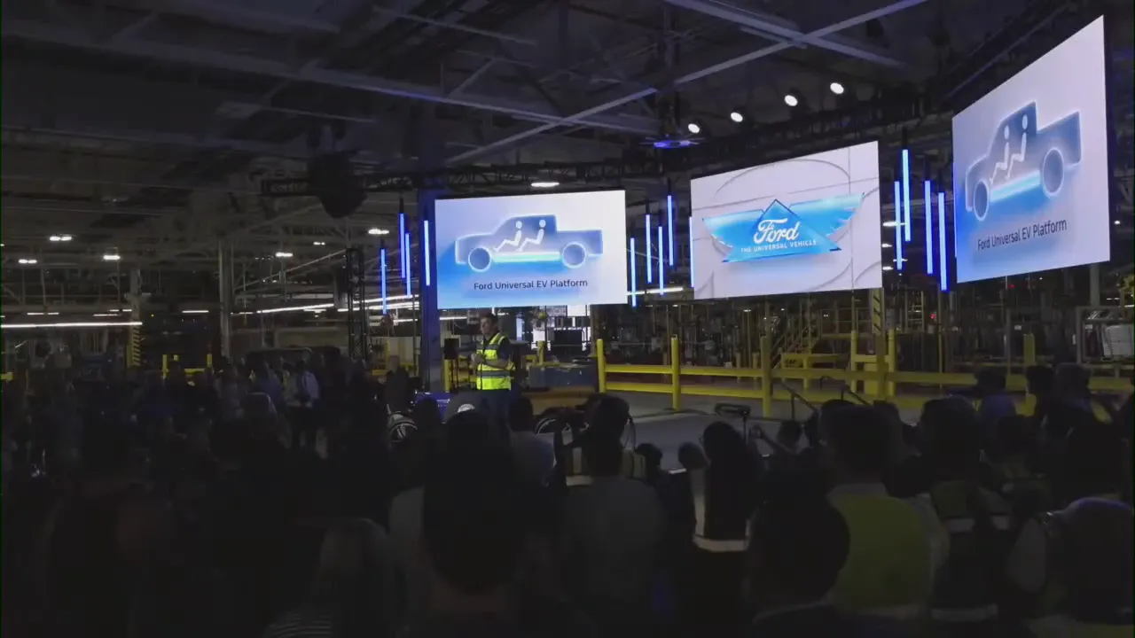 Slide showing target starting price of $30,000 for the new pickup