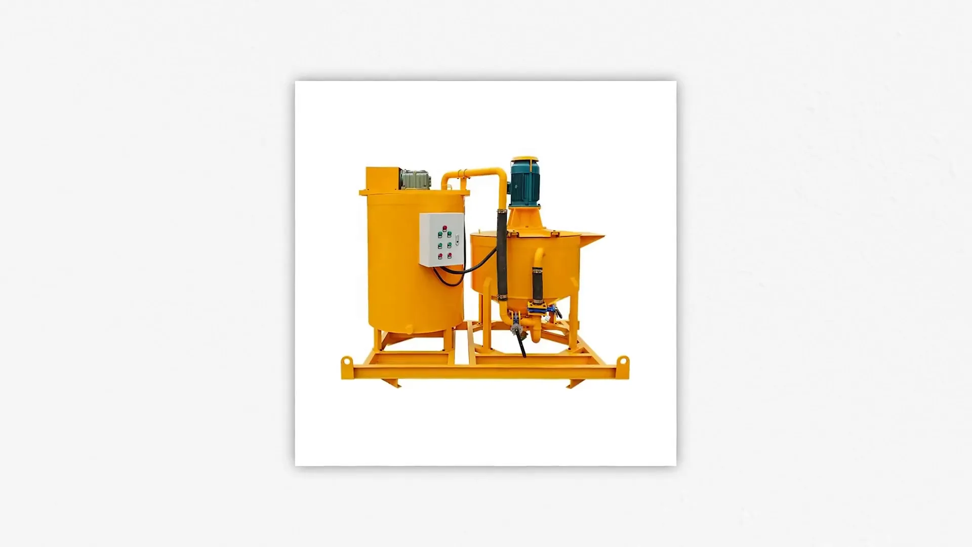 Mobile grout plant mixing grout for soil stabilization
