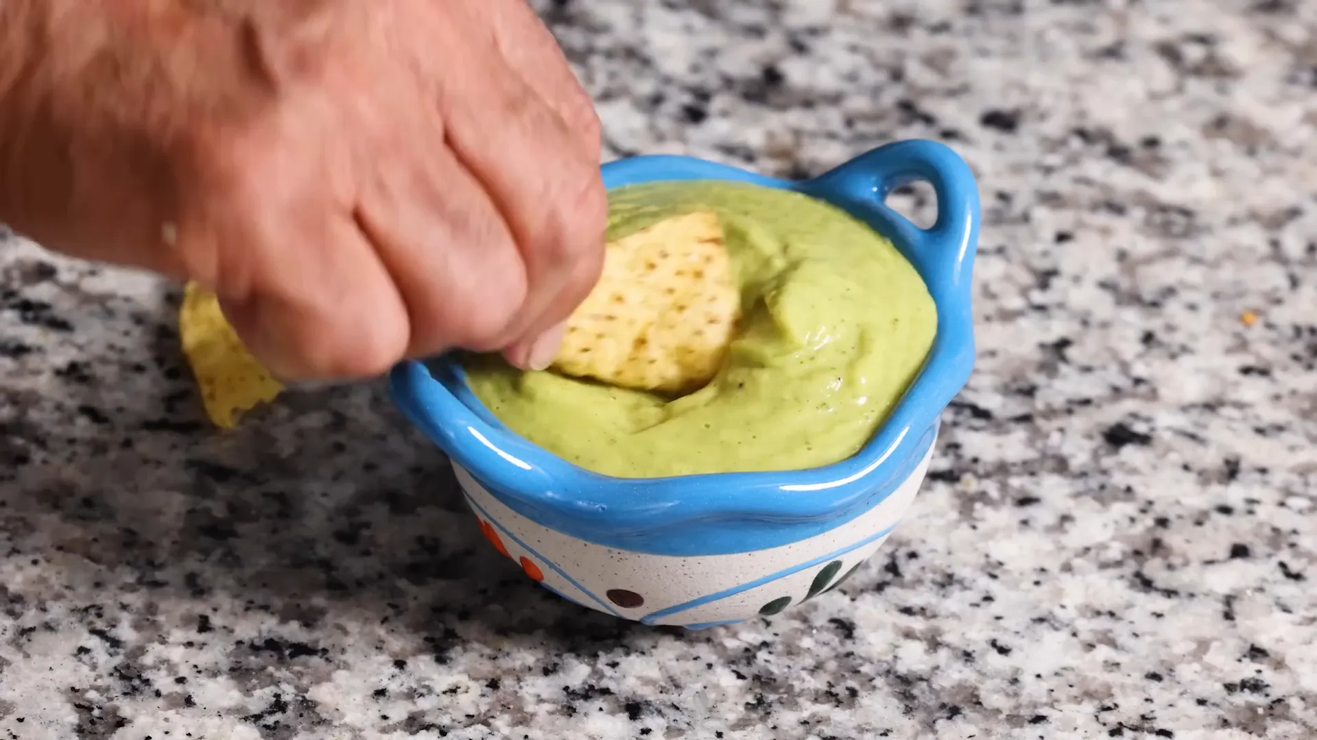 Salsa verde with added crema for extra creaminess