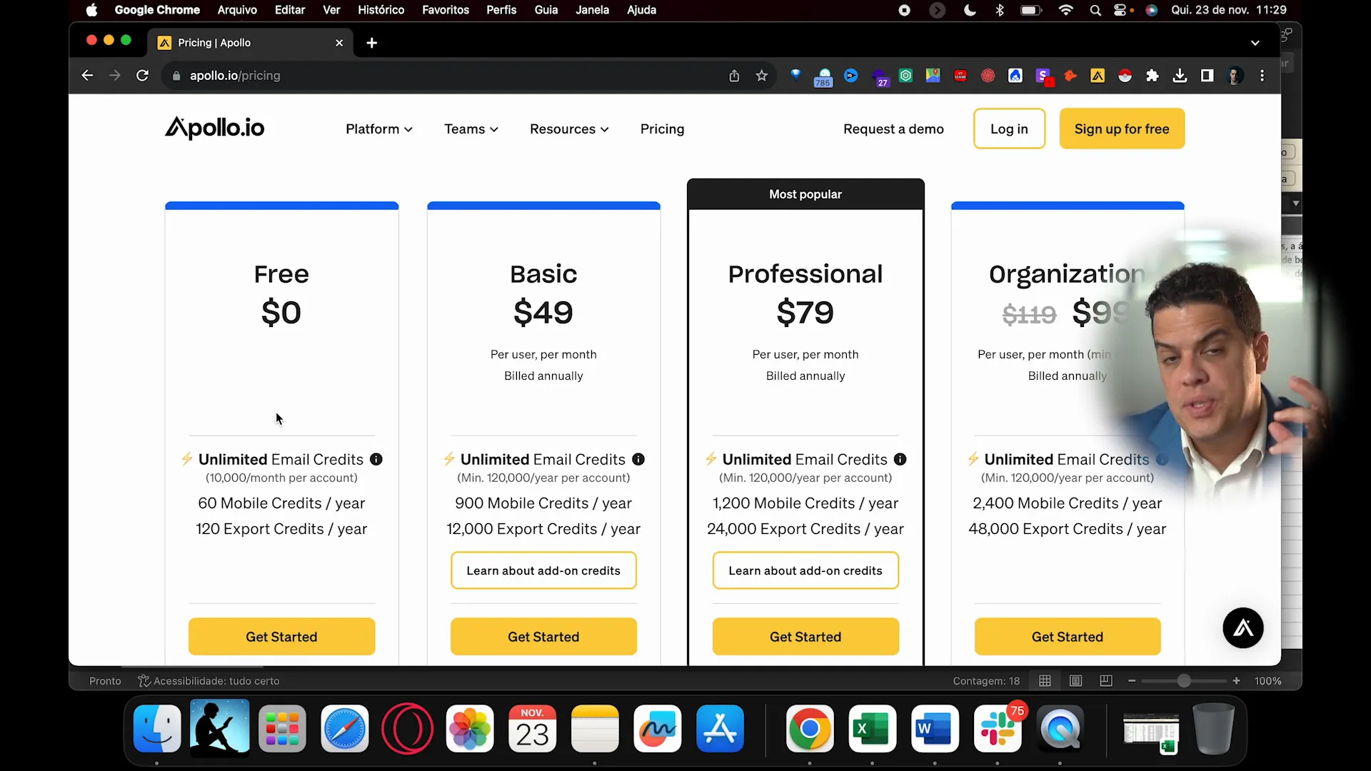 Usando Apollo.io para prospecção