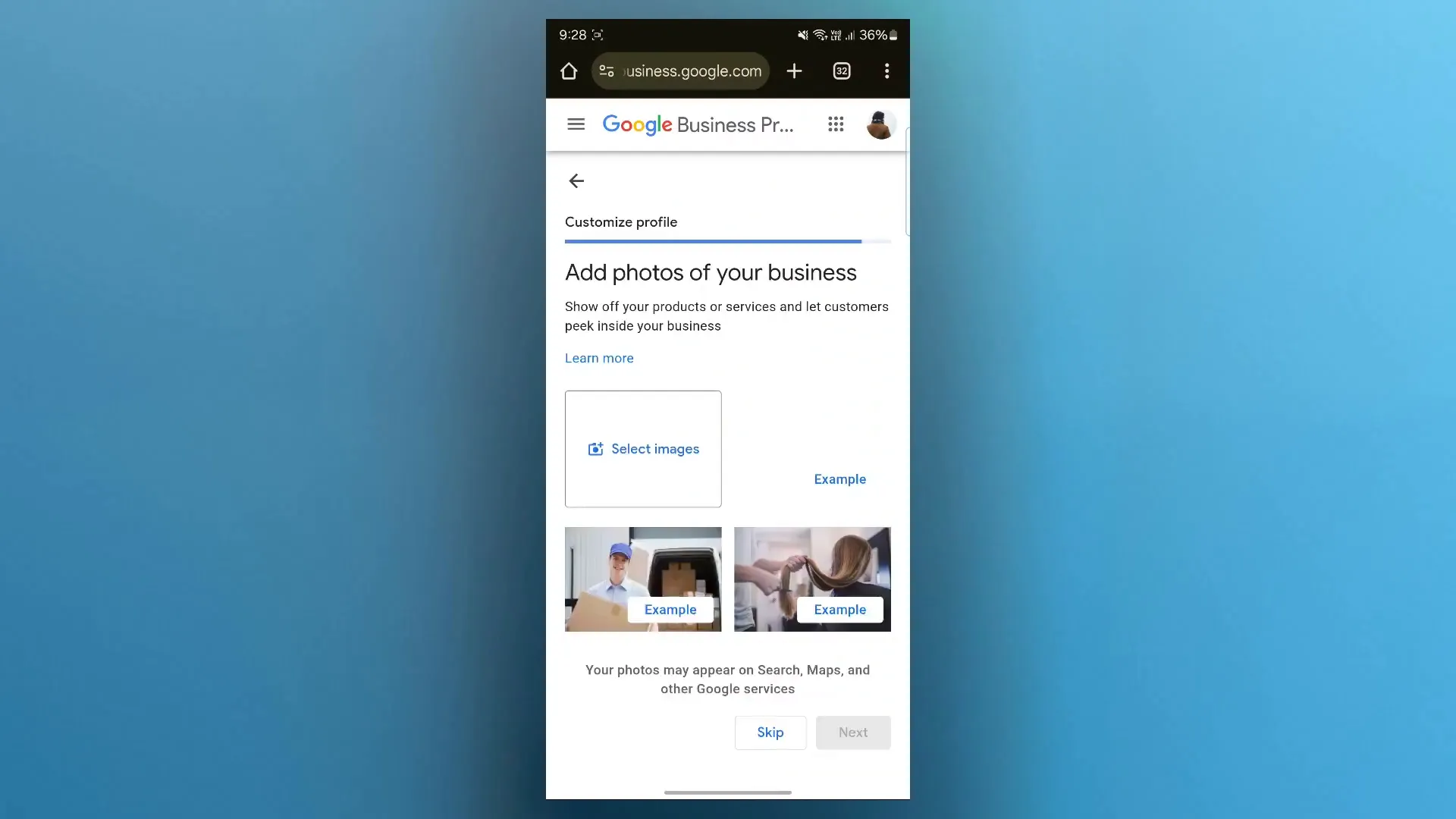 Klik op 'Meer opties' en daarna op 'Verify' om video te vermijden