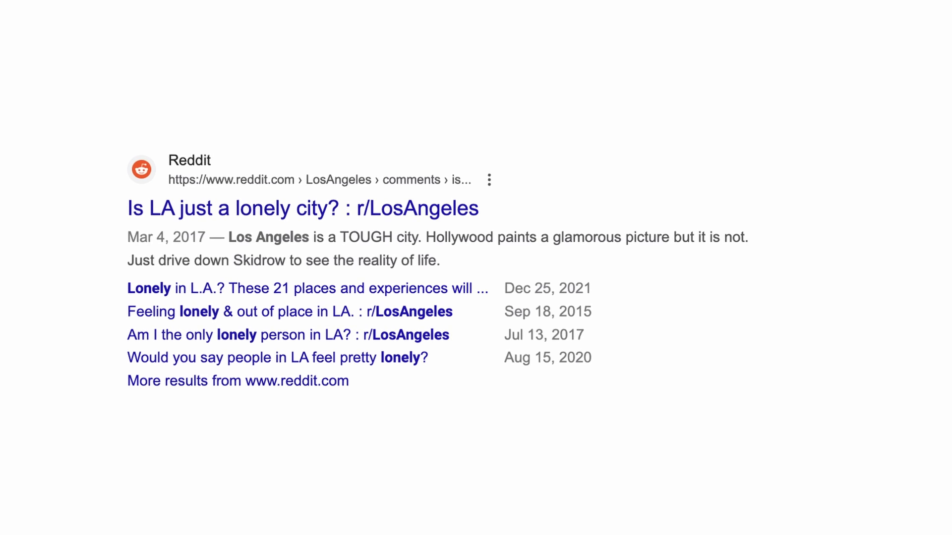 Lonely Streets of Los Angeles