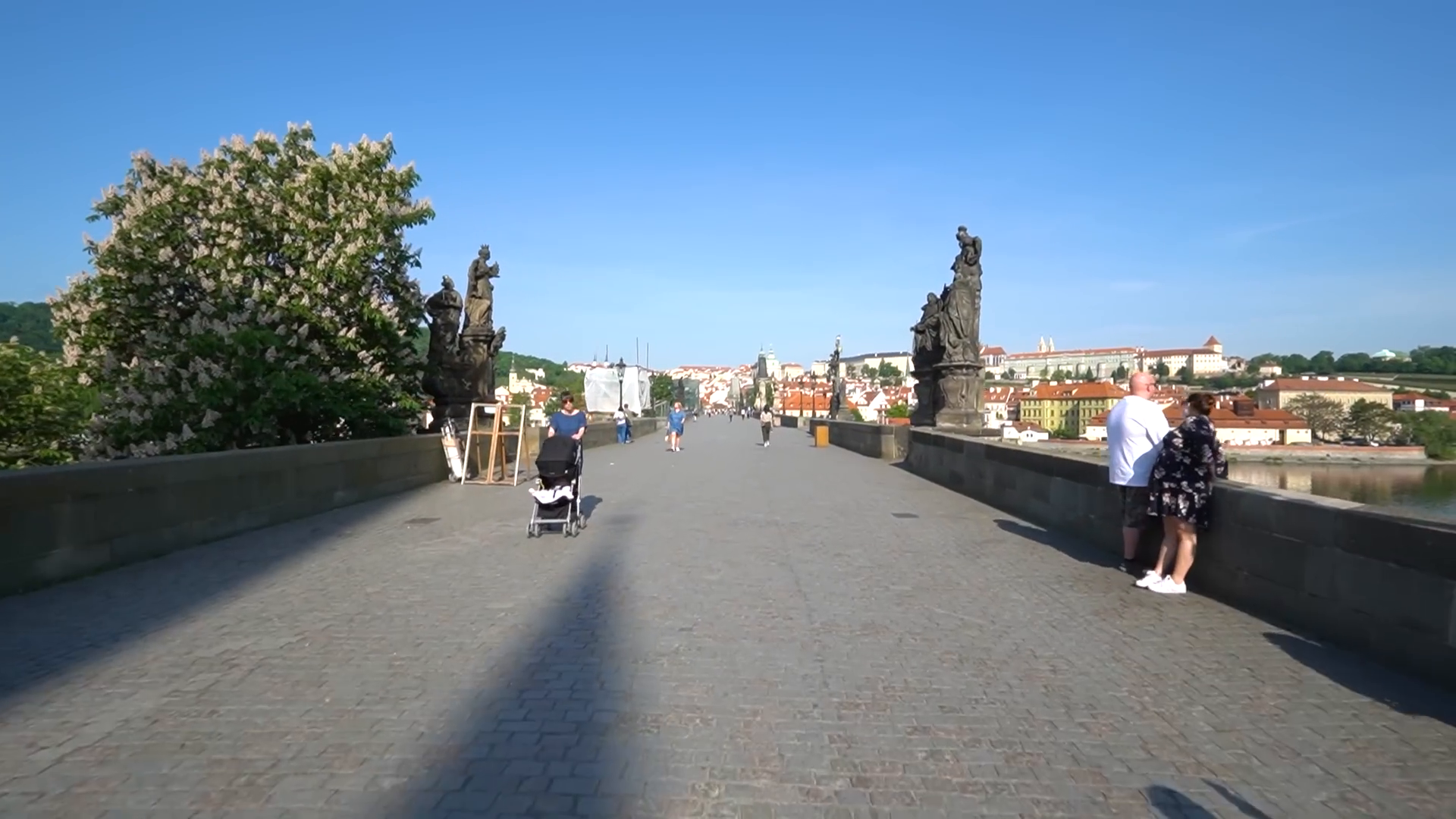 Early morning at Charles Bridge